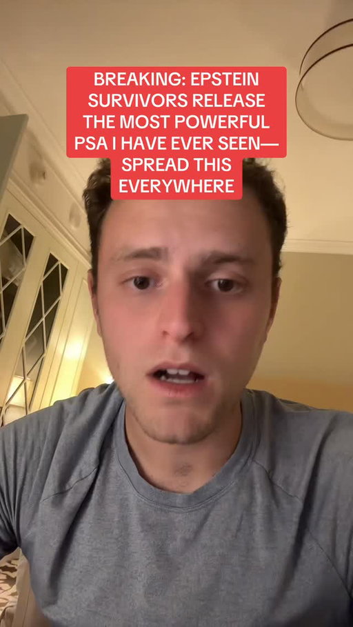 NEW: Epstein survivors release the most powerful PSA I have ever seen. Make this go viral so every Congressman sees.