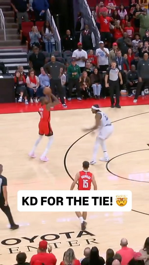 @easymoneysniper knocks down the TOUGH stepback triple for the tie! ORL/HOU • NBA League Pass • <link in bio>