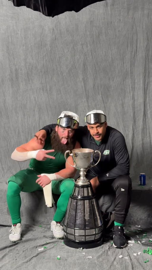 Just two best buds and also #GreyCup Champs! 😮‍💨