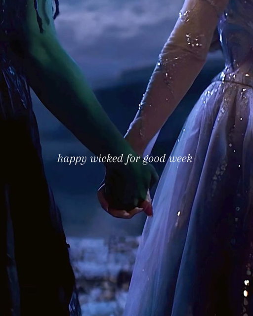 happy wicked for good week ♡

Wicked: For Good hits theatres this Friday and I really am ready to be changed for good ✩₊˚.⋆☾⋆⁺₊✧

#wickedforgood #wickedpart2 #wickedmovie #ihavebeenchangedforgood #arianagrande #cynthiaerivo #glinda #elphaba