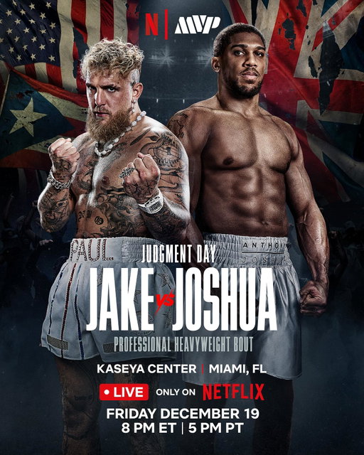 Yes, it’s real. 

JAKE PAUL vs ANTHONY JOSHUA will go head to head in a pro heavyweight fight LIVE only on Netflix. Friday December 19. #JakeJoshua