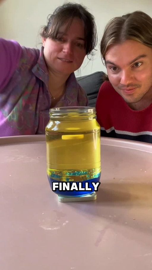 homemade lava lamp!