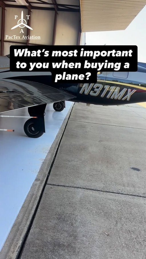 These are the top items that get asked when looking for a plane or someone purchasing one of our listings. 

Which one of these four is most important to you? 

Have something else? 

Let us know in the comments below! 

Visit Pactexaviation.com to see all our listings and send us a message if you would like to get into the plane on your wish list! 

#pactexaviation #aviation #broker #plane #aircraft #avgeek #aviationlovers #pilot #pilot #wishlistplant #dream #reality #goals