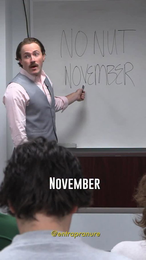 No nut november is a scam