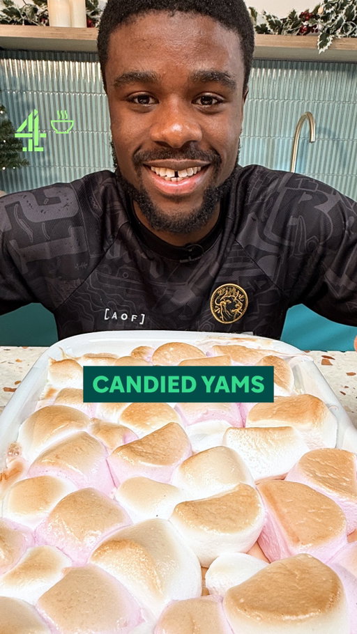 First time trying candied yams and @justinkaarthur’s already planning them for Christmas dinner. 

Serves 4 
Total Time: 1 hour 

Ingredients 

500g sweet potatoes (roughly 3 potatoes) 
50g brown sugar 
50g white sugar 
1 tsp ground nutmeg 
2 tsp ground cinnamon 
50g unsalted butter 
Juice of 1 orange - roughly 50 ml 
Pinch of salt 
2 tsp vanilla extract 
Optional : 50g Marshmallows 

Method 

1. Peel and slice the sweet potatoes into thick rounds

2. In a large pan, melt the butter over medium heat

3. Add the brown sugar, white sugar, nutmeg, cinnamon, orange juice, salt, and vanilla extract. Stir until the sugar dissolves and the mixture becomes syrupy

4. Add the sliced sweet potatoes and gently coat them in the syrup

5. Reduce the heat to low, cover the pot, and let the potatoes simmer for 30 minutes, stirring occasionally to prevent sticking

6. Once the sweet potatoes are tender and the syrup has thickened, remove from heat

7. Let it sit for a few minutes before serving so the sauce thickens even more

8. Optionally place in a baking dish, top with marshmallows and place in the grill to brown for around 5-6 minutes 

#thanksgiving #thanksgivingrecipe #candiedyams #candiedsweetpotato #sweetpotatorecipes