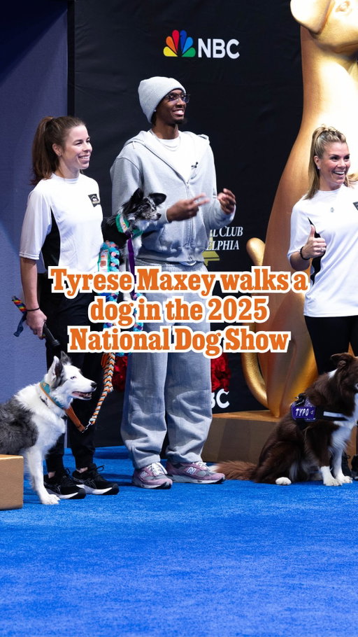 The growing list of Tyrese Maxey’s accomplishments now includes participating in the 2025 National Dog Show 🐕

Learn more about Maxey’s experience at the link in @phillyinqsports’ bio.

📝 and 🎥 by Ryan Mack / Staff
✂️ by Lydia Tong / Staff

#tyresemaxey #nba #nationaldogshow #dogs #basketball #reels #fyp #foryou