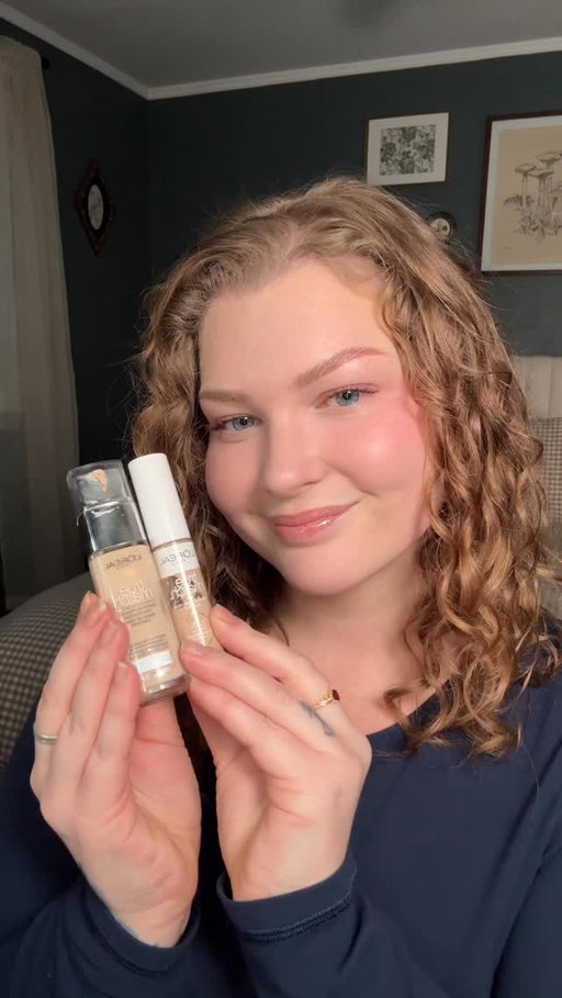 Two of the best affordable complexion products out there 🔥 #lorealparis #lorealparissquad #lorealparispartner @lorealparis #foundation #concealer #affordable #dryskin #texturedskin #fullcoverage #mediumcoverage