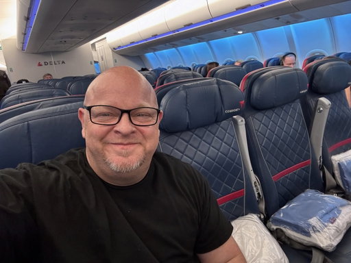 Got the whole row to myself to Rome