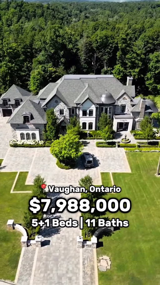 A French-Inspired Masterpiece Of Timeless Elegance And Modern Innovation - Listed For $7,988,000! 🏰✨

📍: 301 Millwood Parkway, Vaughan, ON
🏠: @zolfrealestate // @luxurybroker.ca
🎥: @nuzonemedia
🛏️: 5+1 Bedrooms
🛁: 11 Bathrooms
💰: $7,988,000

Presenting 301 Millwood Parkway: A Masterpiece of French-Inspired Grandeur Nestled on 2.6 acres of beautifully landscaped gardens and ravine, backing onto serene conservation lands, this custom-built estate offers over 13,000 sq. ft. of exquisitely crafted living space. A rare blend of timeless European elegance, master craftsmanship, and cutting-edge smart home innovation, this residence is the pinnacle of upscale living. Boasting 5+1 bedrooms and 11 luxurious bathrooms, the home is thoughtfully designed with custom His & Her ensuites and walk-in closets, paneled ceilings, and extensive millwork throughout. Enter through a breathtaking grand foyer into spaces enhanced by natural stones and woods, soaring coffered and cathedral ceilings, and a fully customized walnut office with 15 ft ceilings. Designed for elevated living and effortless entertaining, the home features 2 state-of-the-art gourmet kitchens, a soundproof movie theatre, billiards and recreation rooms, a fully equipped bar, and a temperature-controlled 800+ bottle wine cellar with a custom tasting room.

#vaughan #vaughanontario #vaughanrealtor #vaughanrealestate #vaughanmills #kingontario #torontorealestate #torontorealtor #torontolife #torontorealestateagent #torontorealtors #luxuryliving #propertyinfluencers