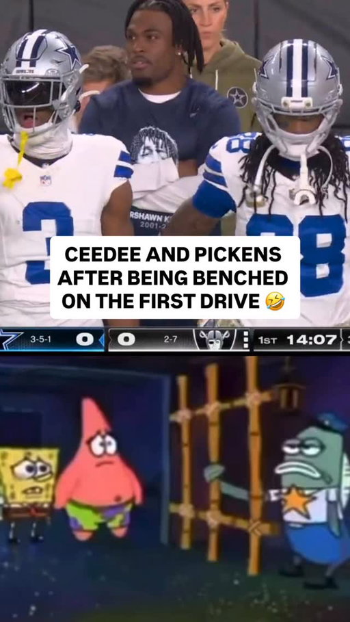 CeeDee Lamb and George Pickens were benched on the first drive of the game against the Las Vegas Raiders 

#dallascowboys #cowboysnation #cowboysfootball #nflmemes #cowboysfan #nflmeme #nfl