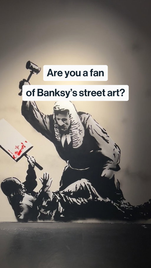 A one-of-a-kind Banksy exhibition created for London is open 👀

Discover 250 artworks, from original and certified pieces to sculptures, photos, digital installations, and murals 🖼️

🎨 Plus, try spray-painting your own t-shirt!

🎟️ Is seeing Banksy's art on your winter wishlist? Secure your tickets at the link in bio - dates are booking up quickly!
📍 Sussex Mansions, South Kensington
⏳ 80+ minutes