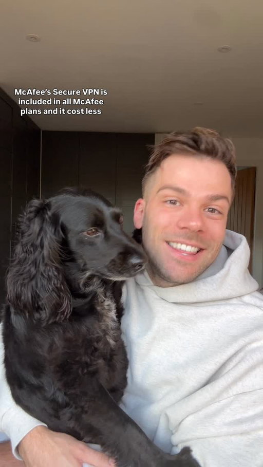 Spoiling Ava safely 🐶💻 @McAfee’s Secure VPN keeps me protected online while I shop for the real boss… even on public Wi-Fi. Less stress, more squeaky toys. #McAfeePartner