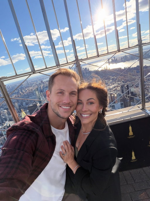 wanted to show @shawnjohnson how high I feel when we kiss. thanks for the help @empirestatebldg #nyc