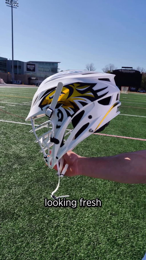 @towson_mlax has one of the freshest helmets in the game 🐯🔥

🎥: (@towson_mlax @dakshhpatel)