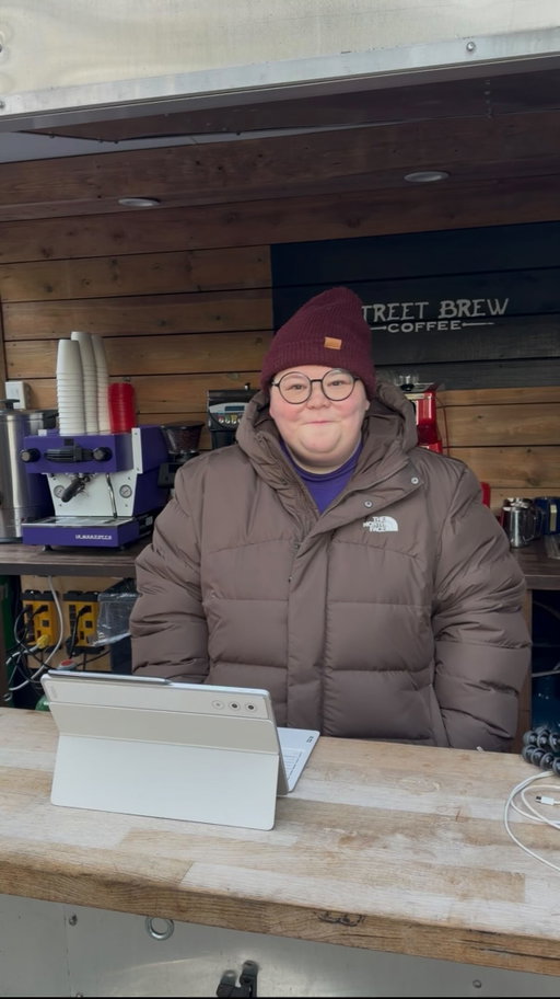 Welcome to a day in my life running my mobile coffee trailer powered by the @lenovo Yoga Tab Plus. #LenovoPartner #smallbusinessowner #coffeetrailer