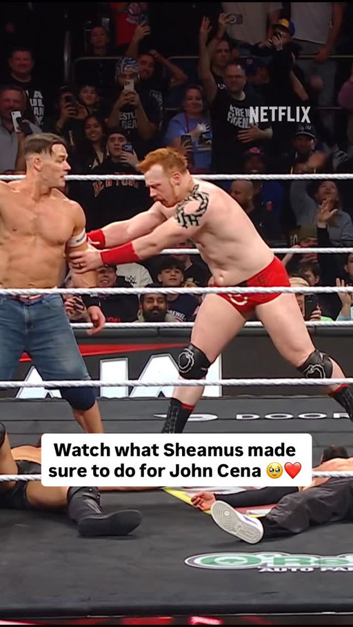 The way Sheamus made sure to move John Cena into the center of the ring during his last #WWERaw appearance ever was amazing 🥺❤️

Respect 🙌

#WWE #WWEonNetflix #JohnCena