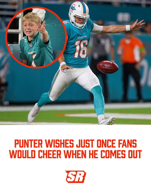 —Miami Dolphins’ Jake Bailey has had enough. For years, he’s watched offenses, defense, field goal kickers, cheerleaders, army veterans, and inflatable Dolphins all get cheered on an NFL field. Just once in the entire history of punting, Jake Bailey wanted the booing to stop!

“I’ve done everything other players do to get some love around here. I’ve...

READ THE FULL ARTICLE IN LINK IN BIO