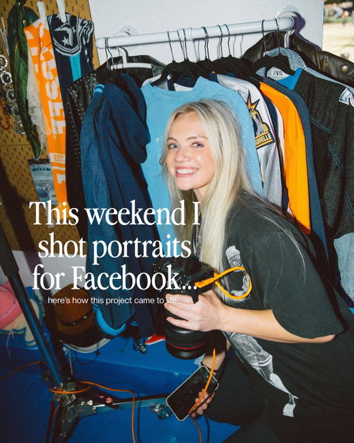 took some @facebook profile pics this weekend 😎📸

Swipe to see the story of how this project came to be ✨ 

Keep your eyes out for the last stop of the Facebook roadtrip in NYC 👀 

sourcing + styling: @madilyn__rose 
digi + lighting: @mariodevon_ 

#FacebookRoadTrip #FacebookPartner