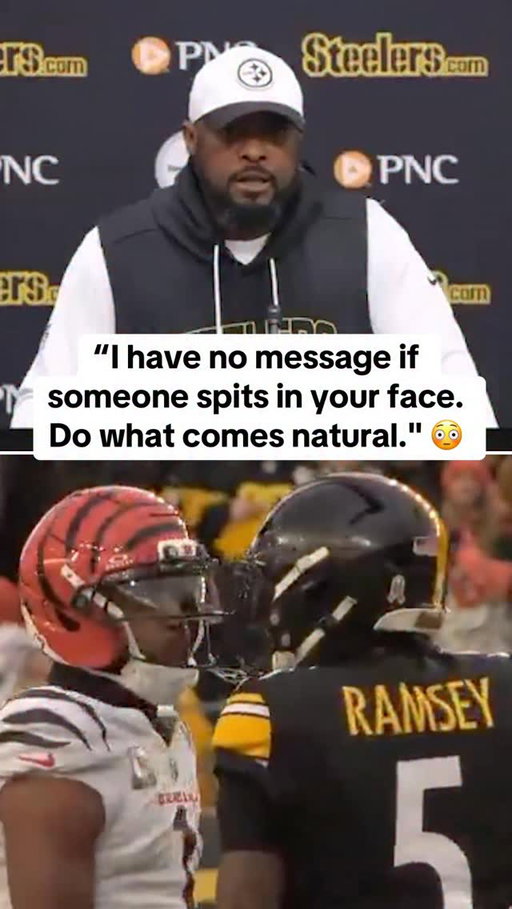 Mike Tomlin on the spit incident between Ja’Marr Chase and Jalen Ramsey 👀

#nfl #football #jamarrchase #jalenramsey #steelers #bengals