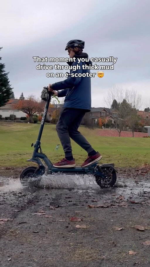 The only off road e-scooter capable of powering through harsh terrain like this is the @ridegotrax GX3.

#escooter #intense #vancouver #gotrax #muddy #scooter #electricscooter #smooth