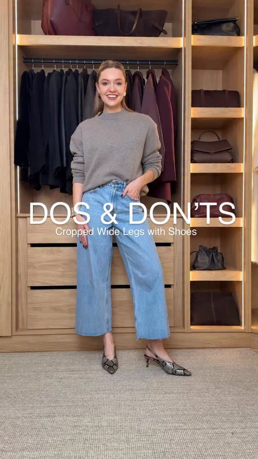 Back with another of my Dos and Don’ts guides, this time talking about my new fave denim shape: the cropped wide legs! 

Comment SHOP below to receive a DM with the link to this post on my LTK ⬇ https://liketk.it/5xxaA