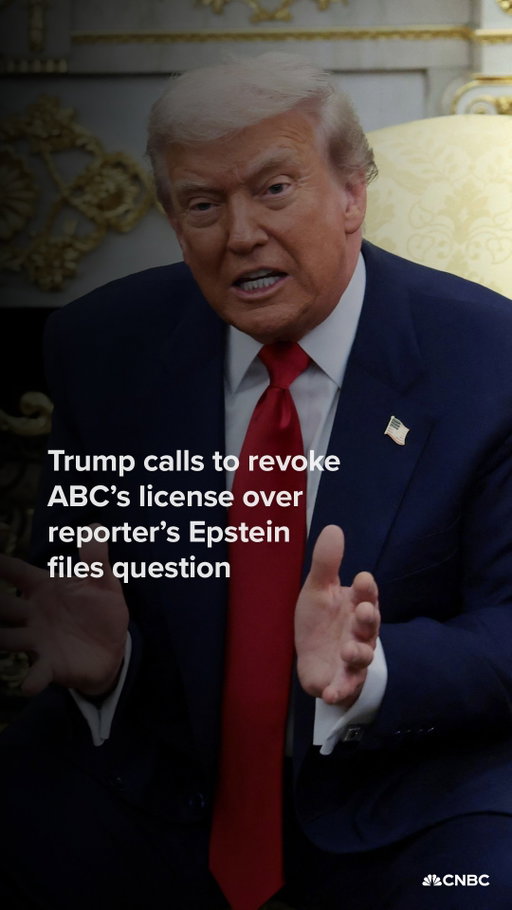 President Trump on Tuesday called for ABC News’ broadcast license to be revoked as he lashed out at one of the network’s reporters who asked him why he has chosen not to release the government’s files on notorious sex offender Jeffrey Epstein.

Find more at the link in bio.