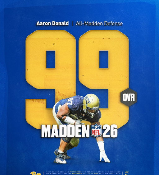 97 is a 99 on the All-Madden Team 🐐 @aarondonald99