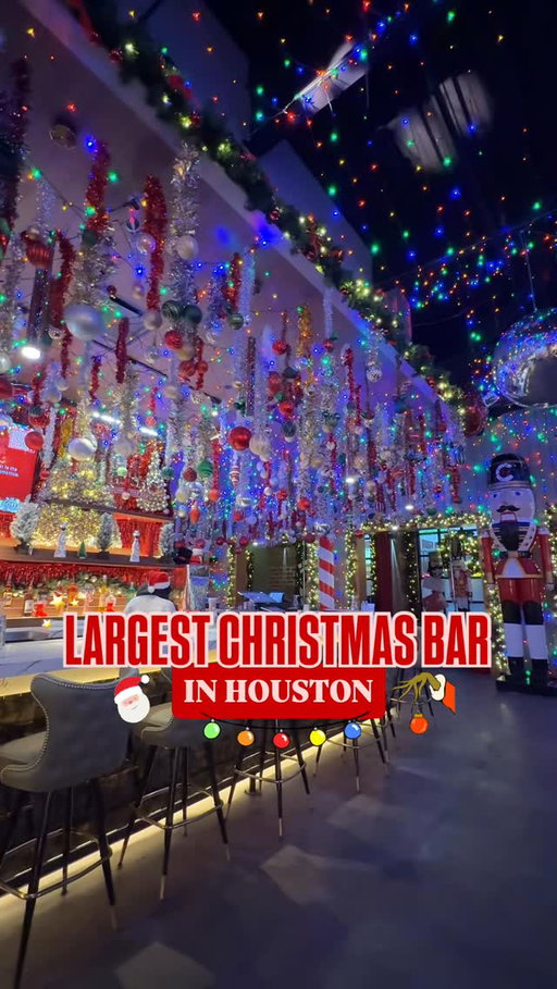 🎄✨ EXPERIENCE THE ULTIMATE CHRISTMAS HOLIDAY BAR✨🎄 

Searching for the ideal festive destination in Houston? @frostyshouston Christmas Bar features 3 uniquely themed bars, 2 engaging levels, and 1 incredible dance floor, this holiday pop-up is an absolute must-see! 

We sampled some of their signature holiday cocktails, and they quickly became favorites: The Grinch, Naughty & Spice Margarita, Polar Espresso Martini, and Candy Cane Shot — all tasty and perfect for your Instagram feed! 

Prepare for life-sized nutcrackers, charming Santas, playful elves, and continuous holiday tunes. This is where the joyful chaos unfolds! But act fast — Frosty’s will only be around for 6 enchanting weeks! 

📍 2106 Dallas St Suite 100, Houston, TX 77003 

🎟️ MUST BUY TICKETS 

https://tickets.frostyschristmasbar.com/f/frostys-houston

#houston #htxfoodie #ChristmasInHouston