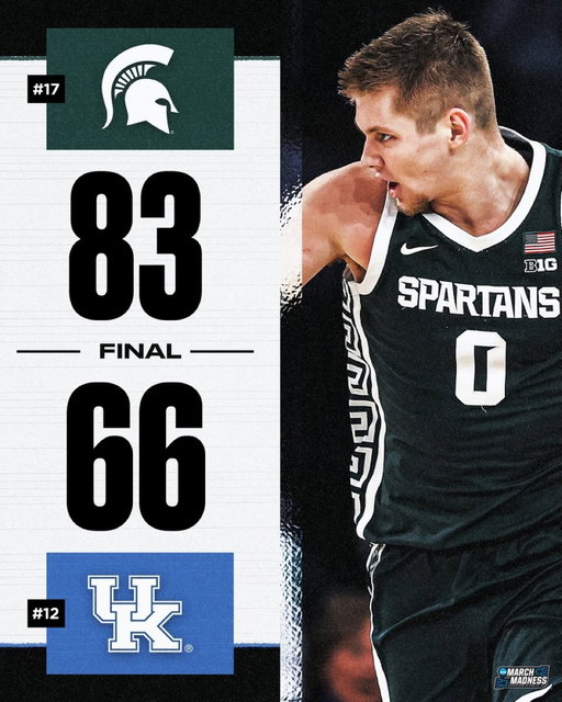 NO. 17 MICHIGAN STATE ROLLS IN MSG 😤

The Spartan offense dialed in tonight for a huge Champions Classic win over No. 12 Kentucky 🔥