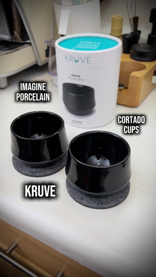 New cortado IMAGINE porcelain cups from @kruveinc, adding a beautiful premium black touch to my home cafe 🖤

I always wanted a black cup to enhance the contrast when pouring latte art, and since I got the larger size of these in pink for my wife’s mochas, I knew I would soon get the smaller size in black. I couldn’t imagine that just espresso with the beautiful colors of crema would also shine, looking like a galaxy with the black background ✨

I am using the Bridge blend (darkest roast) from @buunnicoffee that I had the pleasure to enjoy recently, which, at flat 7 bar with La Seine X from @maxims_coffee, turned out very balanced for 1:2 ratio in 35+ seconds extraction 👌🏼

👉🏼 Get $50-off La Seine X (link in bio)
👉🏼 Get your Kruve porcelain cup (link in bio) and you will be supporting my account 🫶🏼

As always, using my fav puck prep tools from @normcorewares (distributor and pitcher) and @ikape_espresso @ikape_products (tamper).

#coffee #cafe #homecafe #specialtycoffee #cortado  #unboxing #cup #black #barista #coffelover #kruve #laseinex #maximsespresso #seinex #instacoffee #reelinstagram #fyp #fypシ #foryoupage