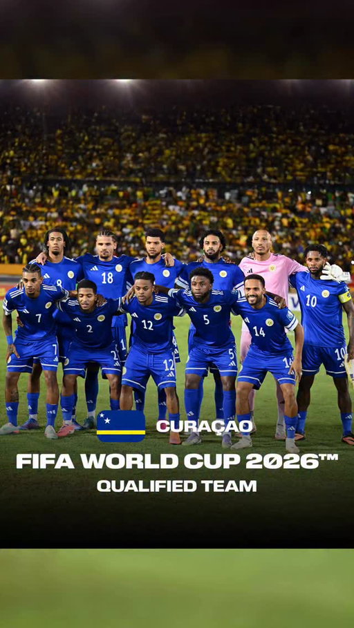 Congratulations 🇨🇼 Curação on writing history and qualifying for the FIFA World Cup 2026 in 🇨🇦 Canada, 🇲🇽 Mexico, and the 🇺🇸 United States! 👏

Celebrate your incredible achievement and we look forward to hosting you next year. 🤝

#FootballUnitesTheWorld ⚽🌎❤️