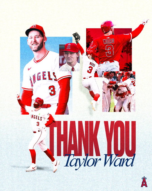 thank you, @taylorward.7! ❤️ 

From our first round draft pick in 2015 to eight years as an Angel, we were all proud to watch you rep the Halo. 

We wish you and your family all the best in Baltimore!