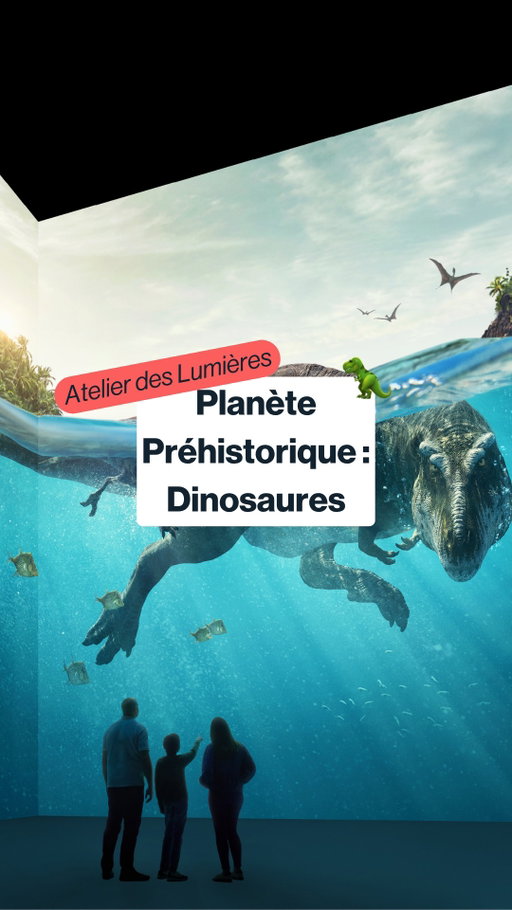 [LIEN EN BIO] 🦖 Les billets sont maintenant disponibles !
Entre dans Planète Préhistorique : Dinosaures, la nouvelle expérience immersive à l'Atelier des Lumières qui te transporte au cœur d’un monde disparu.
Guidé par la voix de Gérard Lanvin, tu pourras traverser jungles luxuriantes, océans infinis et volcans en éruption.
Des projections à 360°, des images inédites… et la musique envoûtante de Hans Zimmer pour sublimer chaque instant.
🎟️ Réserve dès maintenant ton voyage hors du temps à l’Atelier des Lumières 

#fever #feverfr #atelierdeslumieres
