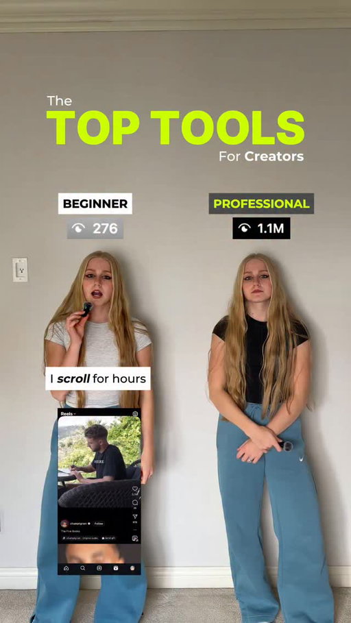 The Top Tools for Creators 🧠

Follow for more social media marketing education!