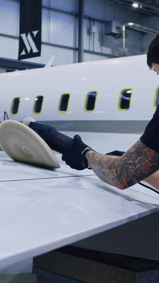 The Global 5000 Reset 🔥🛩️

When it came into the hangar the paint was matte, flat and chalky. You couldn’t see the hangar lights through the paint it was so faded! 5 days later the paints back like glass: crisp deep reflections and extreme, long lasting gloss ✅💎

Degreasing, safely decontaminating and masking every sensitive area, we then chased the oxidation out with multiple heavy rotary cuts. After that, a careful refinement pass cleared the holograms and haze, revealing the deep gloss. Final steps included machine waxing the surface to increase gloss and add long lasting, slick protection 💎🔥

Big thanks to @volareaviation for the hospitality for our team. Always top class. Also to the team for the graft on a long job - Never simple, always worth it. 🛩️🤌🏼

Using the @lakecountrymanufacturing @lakecountryuk polishing pads as always, this time we trialed their new double sided, quick release system for our rotary polishers. What a game changer to have! 

#Global5000 #PrivateJet #AviationDetailing #PaintCorrection #CarnaubaWax #HangarLife #ReflectedDetail #volareaviation #systemxceramic #sussex #brighton #aviation #oxford