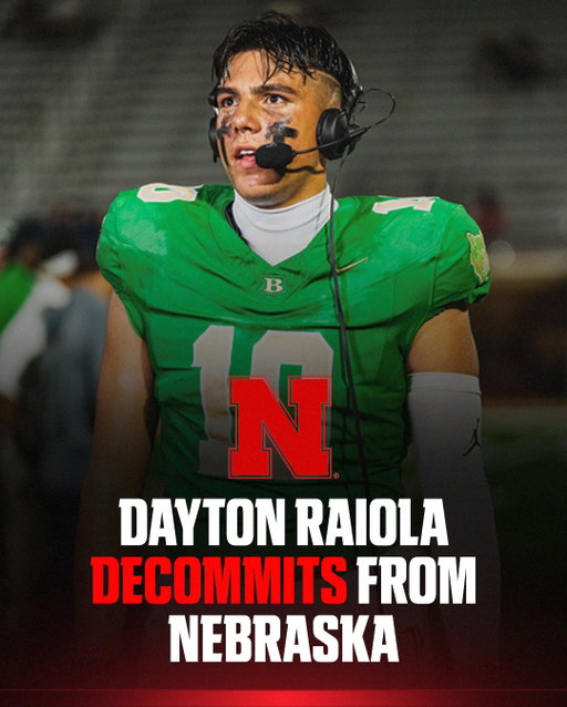 2026 QB Dayton Raiola has reopened his recruitment after he withdrew his commitment from the Cornhuskers.

The brother of the current Nebraska starting QB Dylan Raiola committed back in September 2024.