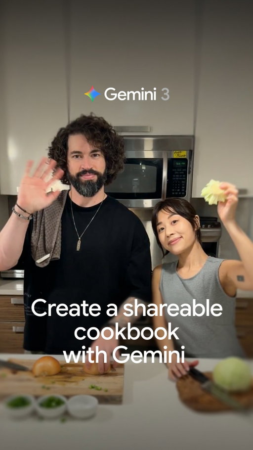 When food is your love language…use Gemini 3 to turn treasured family recipes into a shareable cookbook.
