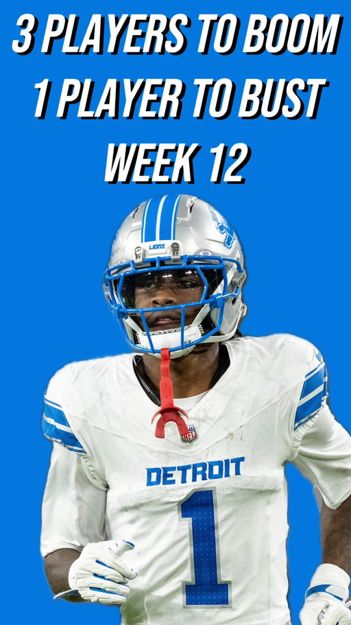 Players to BOOM and BUST in week 12 #fantasyfootball #nflfootball #fantasyfootballadvice #nflfantasy #raiderswalterpicks #fantasyfootballtips #nfl #nflfantasyfootball #startsit