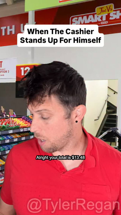 He was NOT gonna let that slide #cashier #retail #customer #customers #customerservice #karma #instantkarma #job #work
