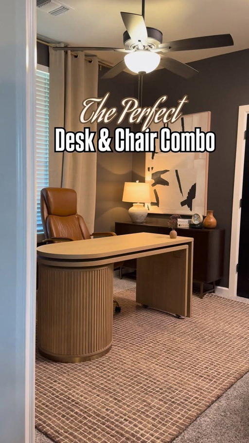 This desk and chair combo  was the perfect match for my clients office!
✨Comment ‘desk’ for direct link! ✨
#desk #interiordesign #benjaminmoore #homeimprovement #diyhome #diy