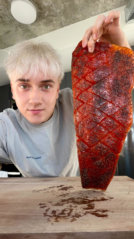 Trying candied salmon!!! also please vote for me at the first ever TikTok awards!! Link is on my story and in bio now!!! 🫶🫶🫶