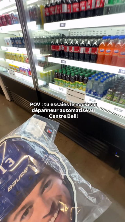 POV : tu essaies le nouveau dépanneur automatisé au Centre Bell!

Les articles sont automatiquement ajoutés à votre commande ✨ Faire un achat n’aura jamais été aussi facile!

À vous d’essayer! 📍Sna’Qc - Section 123

-

POV: You’re trying out the new automated grab-and-go at the Bell Centre!

Items are automatically added to your order ✨ Making a purchase has never been easier!

Give it a try! 📍Sna’Qc - Section 123