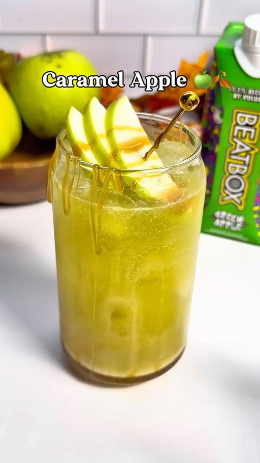 Green Apple BeatBox + caramel drizzle = fall’s sweetest sip 🍏🍂

Ingredients:
2 oz Green Apple BeatBox
3 oz apple cider
Ginger ale

#beatboxbeverages #fallcocktails #greenapple #autumncocktails #cocktails