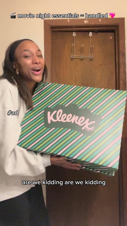 #ad OBSESSED with this  @kleenex movie night kit!! 🎬💖💚 Details below to win your own! #kleenexpartner #KleenexBestWitchesGiveaway 
 
To enter for a chance to win: 
-Comment on this post tagging your best friend you would bring to the theater and include #KleenexBestWitchesGiveaway 
-Follow @kleenex 
 
NO PURCHASE OR PAYMENT OF ANY KIND IS NECESSARY TO ENTER OR WIN. The Kleenex Best Witches Giveaway is open only to legal residents of the 50 U.S. & DC, who are 18 years of age or older at time of entry. Void where prohibited. Promotion starts 11/19/25 and ends 12/3/25. Subject to complete Official Rules https://bit.ly/KleenexBestWitchesGiveaway. Sponsor: Kimberly-Clark Corporation, Neenah, WI.