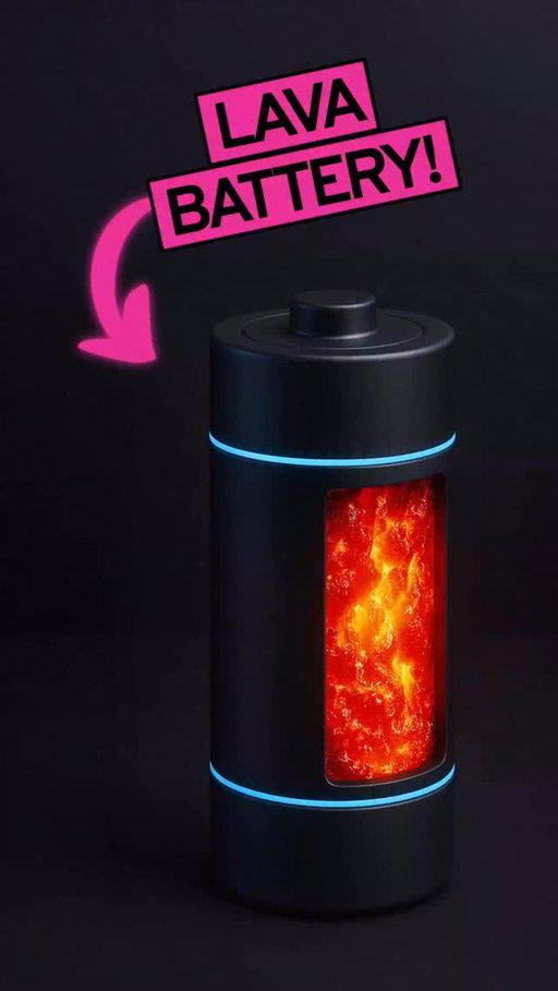Did you know there’s a battery made of liquid metal as hot as lava—and it could power entire cities?

Here’s what’s going on—and why it matters!!

Most batteries today use lithium.
They’re great for phones and cars—
but they’re expensive, use rare materials, and wear out fast.

So researchers at MIT tried something totally different.
They built a liquid metal battery that runs at 932 degrees fahrenheit—
hot enough to melt metal.

The genius part is 
Instead of solid parts that degrade,
it uses layers of molten metal that naturally separate and mix as it charges and discharges.

That means it can last for decades—
storing huge amounts of wind and solar energy for when the sun isn’t shining.

The company behind it is called Ambri, and they’re already testing it in the U.S. and India.

If it scales, this “lava battery” could make renewable energy available 24/7!