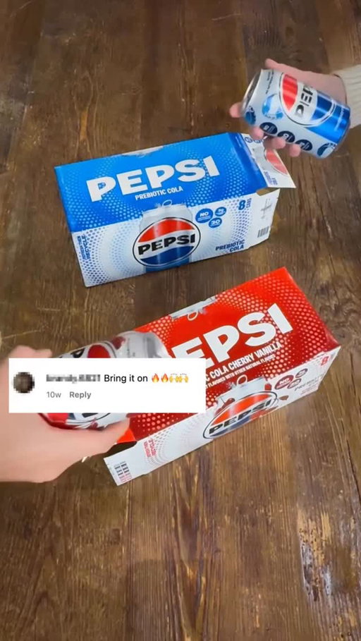 You want it. We get it. WE’RE ON IT. 👀 
PEPSI Prebiotic Cola: available online 11.28.25 while supplies last.
