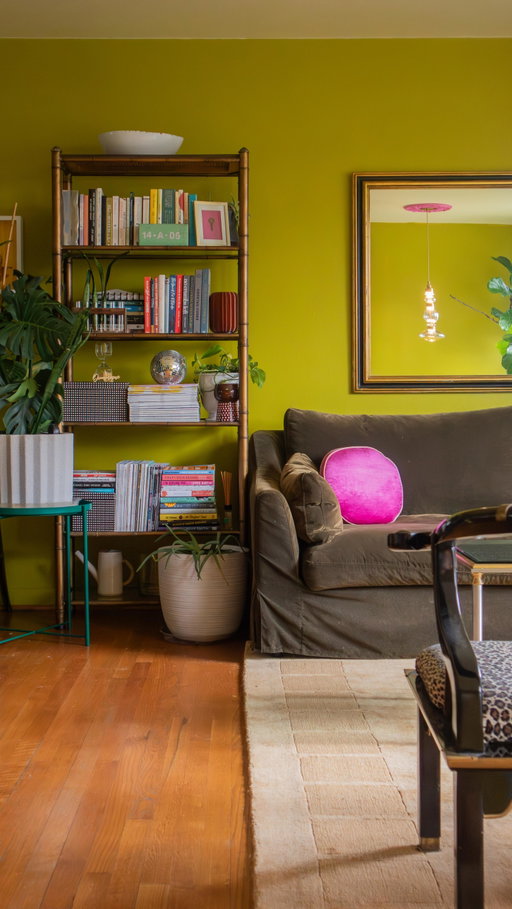 #Ad I’m screaming, crying and throwing up over this reveal! Are you? 

My client was over the moon about this #livingroommakeover and I was super impressed with the @valsparpaint Ultra Interior Paint + Primer! 
Excellent coverage, insanely affordable and always available at your local @loweshomeimprovement! Start making your design dreams come true this weekend Valspar!

xo, 
IK

#ValsparDIYDreamTeam #roommakeover #maximalistinteriors #dopaminedecor #affordabledecor
