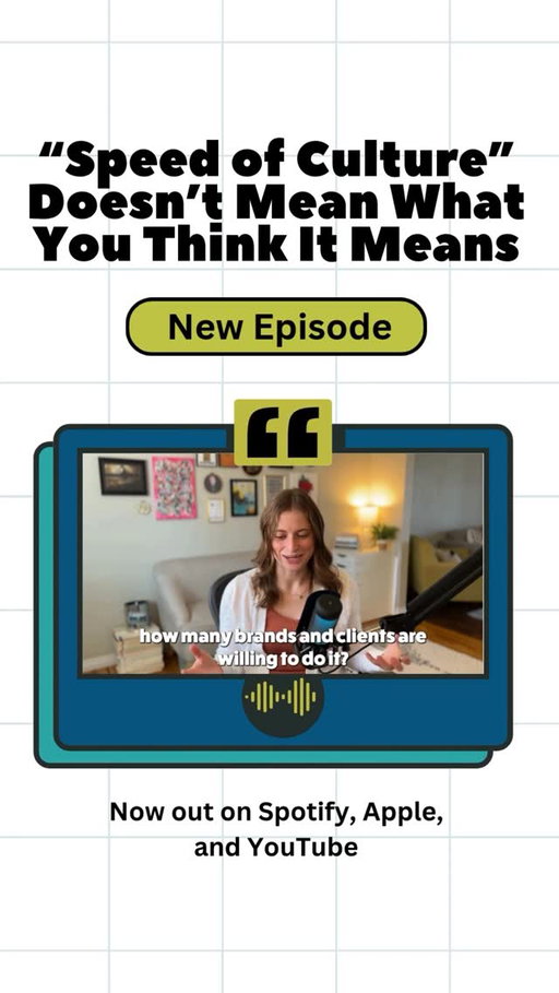 Moving at the speed of culture ≠ posting fast

🏃‍♀️Comment “SPEED” and I’ll send you a link to the episode!💨

“Speed of culture” is one of those phrases agencies love to throw around. But when Taylor Swift dropped a surprise album teaser and every brand posted glittery orange logos, it sparked a debate about what that speed should actually entail.

In the latest episode of the Stuff About Advertising podcast, I sat down with Stef Schmit and Josh Rangel from @ogilvy to get into Culture Current, their framework for knowing when to move fast and when to show restraint. 

We cover: 
-The Four S’s
-Why content calendars aren’t actually dead
-How they turned the Anthony Davis trade into a CeraVe moment
-What the Embassy of Japan had to say about Taylor Swift’s travel plans
-And so much more about the state of social media

#advertising #marketing #socialmedia #socialmediamanagement #socialstrategy #socialmediamarketing #podcast