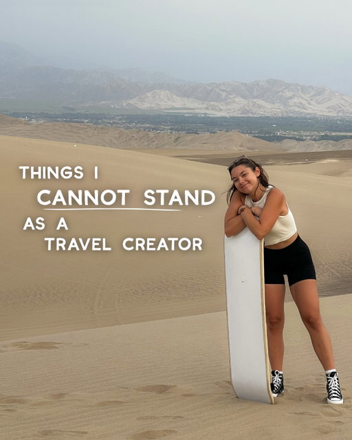 Are these hot takes?? 😅🔥

Because while I obviously love this life I get to live.. there are also parts that I really struggle with day to day. Ya know…
 The performative side of it.
 The way people forget what a gift it is to move so freely.
 How easy it is to romanticize places without ever really seeing them.

Travel isn’t about consuming beauty. It’s about being HUMBLED by it.
 It’s a real shame when we forget that the world doesn’t exist for us to take from, but to learn from. And that the more we explore, the more responsibility we have to tread gently. So that we can walk through with gratitude and reverence for the places that welcome us in 🌿