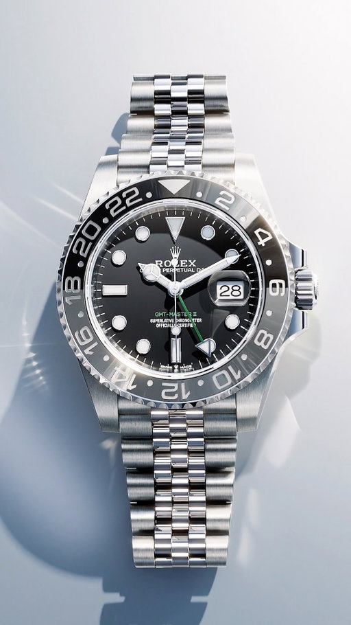 The @Rolex GMT-Master II. Home is just a 24-hour hand away. It displays the reference time in a first time zone, read on our iconic two-colour 24-hour graduated bezel. Local time adjusted effortlessly with the hour hand set independently of the minutes and seconds hands, and without affecting the 24-hour hand. In Oystersteel with emblematic Jubilee bracelet, 40mm, calibre 3285. So you can always stay close to those who are far away.
#Rolex #GMTMasterII #OfficialRolexRetailer #RaffiJewellers #Toronto #Yorkdale #Mississauga #SquareOne